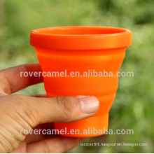 FMP-319 200ml Portable retractable silicon mug ultra-light outdoor camping wash cup